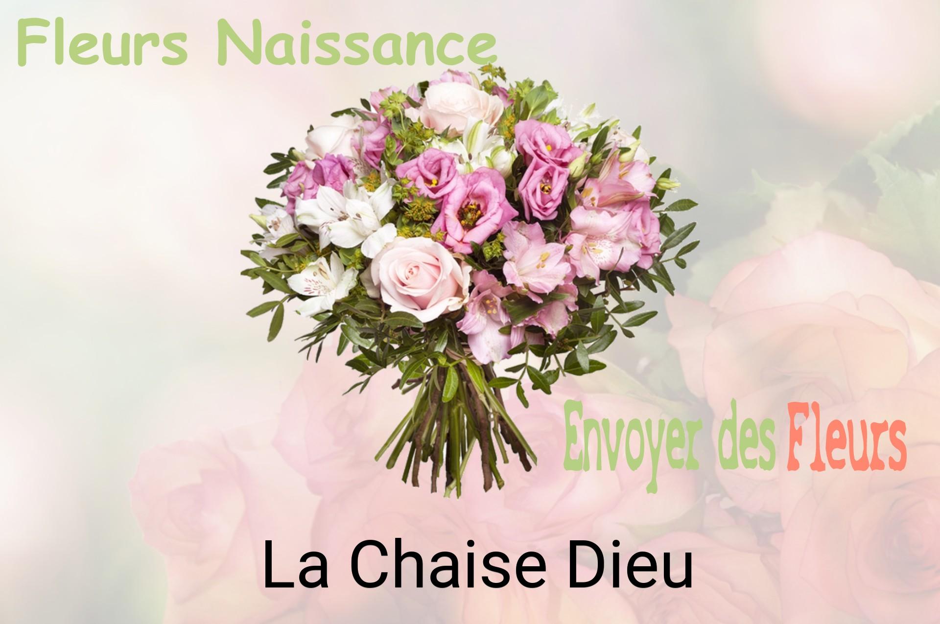 Bouquet de fleurs de naissance livré à La Chaise-Dieu